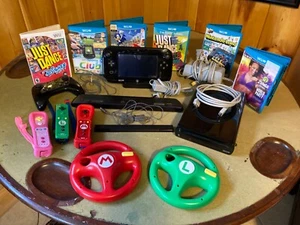 Nintendo Wii U Black 32GB Console w/ Gamepad Controller & Pro Controllers - Picture 1 of 11