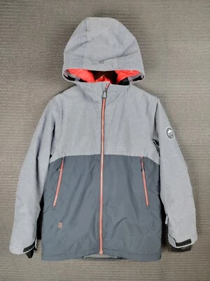 Jaqueta Quiksilver tamanho XXL juventude inverno quente casual esqui neve com capuz - Imagem 1 de 4