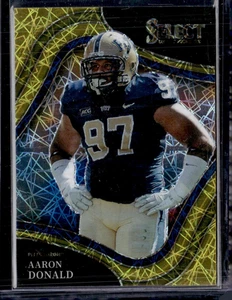 2022 Panini Select Draft Picks #125 Aaron Donald Gold Lazer Prizm NR-MINT - Picture 1 of 2