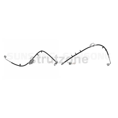 Línea de freno de manguera hidráulica de freno delantero 2 para Dodge Ram 1500 2006 2007 2008 2009_ Foto 1 de 4