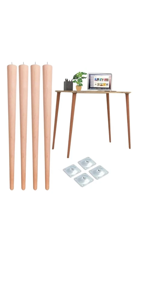 wooden chair legs - Image 1 of 1