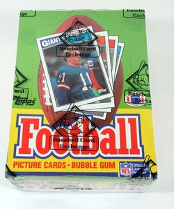 Caja de fútbol Topps 1987 sin X-Out envuelta en la BBCE - Imagen 1 de 2
