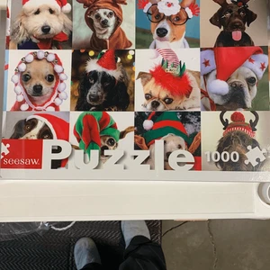 Neu mit Etikett Weihnachten Hunde Puzzle 1000 Teile versiegelt - Bild 1 von 5