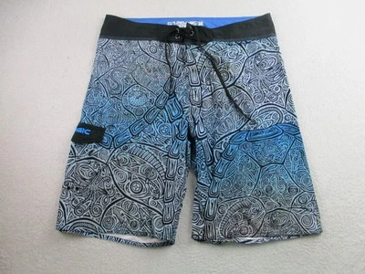 Шорты мужские Pelagic Board 36 черные синие абстрактные рыболовные плавки полиэстер - Изображение 1 из 4