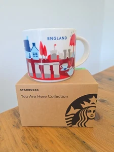 STARBUCKS ENGLAND MUG. YOU ARE HERE COLLECTION. BRAND NEW IN BOX. - Picture 1 of 7
