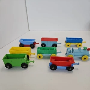 VTG 1960s Child Guidance Railroad TOY Train Set 8 PCS - Picture 1 of 3