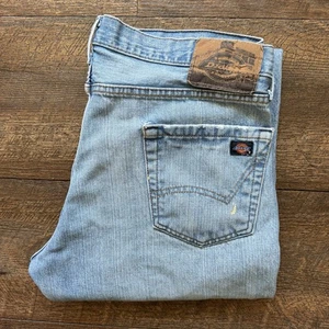 Mens Size 34x30 Dickies Distressed 2000's Relaxed Straight Fit Baggy Jeans - Picture 1 of 10