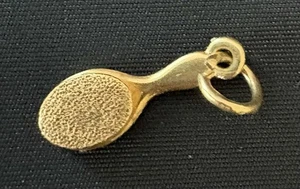 RARE Retired James Avery 14K Gold Hairbrush Charm 3/4” ~2g - Picture 1 of 4