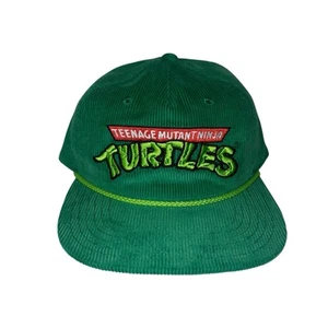 Nickelodeon Green Corduroy Teenage Mutant Ninja Turtles TMNT Snapback Hat - Picture 1 of 6