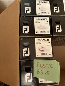 Footjoy Pro/SLX Golf Shoes BOA/Lace Spike-less Women’s Sz 7M - Picture 1 of 3