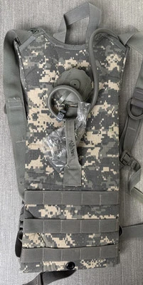 USGI MILITARY ACU HYDRATION SYSTEM CARRIER w/ BLADDER HOSE Unused - Name On It - Image 1 of 4