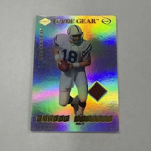 1999 Collectors Edge Peyton Manning Game Gear Hologold GU Football #PM Rare - Picture 1 of 5