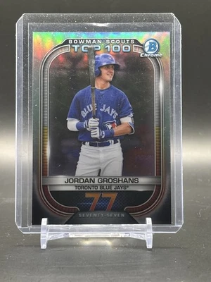 Jordan Groshans #BTP-77 2021 Bowman Scouts Top 100 Toronto Blue Jays Baseball - Image 1 of 2
