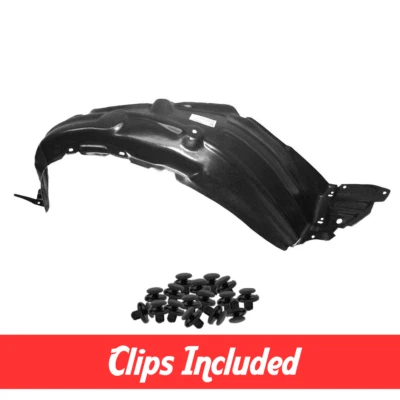 Front Driver Side Fender Liner w/ Clips For 2007-2012 Toyota Yaris TO1250120 Foto 1 de 2