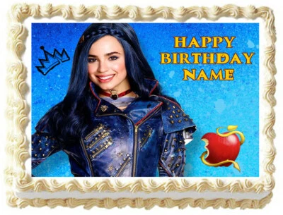 EVIE Descendants Party Edible cake topper image design  - Image 1 of 2