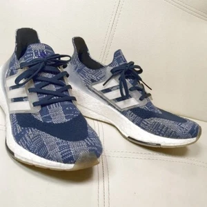 Adidas Ultraboost 21 Primeblue Blue Sashiko FX7729 US 9 Used F/S - Picture 1 of 9