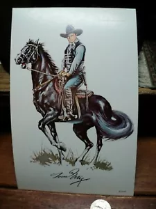 Vintage John Ford's Western Cowboy Kings Post Cards TOM MIX - Picture 1 of 5