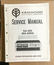 Kenwood KA-405 Amplifier  Service Manual *Original*