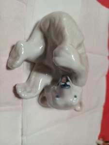 Royal Copenhagen Porcelain Grey Bear Cub Figurine Vtg MCM - Picture 1 of 10