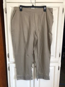 Dana Buchman Pants Womens XLarge Olive Retail $44 (s-Org-23-20) - Picture 1 of 6