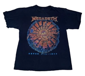 Vintage Y2K Megadeth Tshirt Small Super Collider Band Tour Metal Grunge Rock C11 - Picture 1 of 8