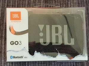 JBL Go3 Portable Bluetooth Speaker Black Brand New - Picture 1 of 6