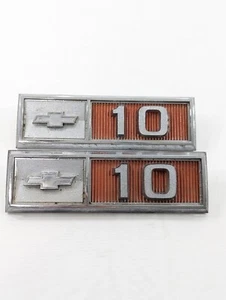 2) Two Chevrolet Fender Cowl Emblem C10 Pickup 1965 OEM - Picture 1 of 5