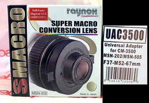 Raynox MSN-202 Macro Lens 52 55 58 62 67 mm JVC GZ-HD300 HD320 HM200 HM400 HM550 - Picture 1 of 14