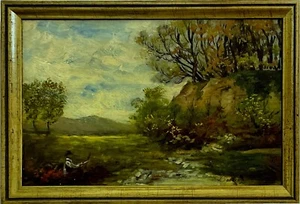 "Maler in der Landschaft" J. Verbruggen Impressionist, feines Ölbild - Bild 1 von 3