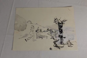 INGE FEILCKE VOLBRECHT Pintura Dibujo #4 Artista Alemán Moda Gente Moderna - Imagen 1 de 17