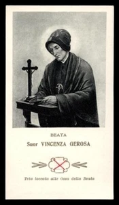 RELIQUIA TARJETA SAGRADA - SANTINO CON RELIQUIA S.VINCENZA GEROSA - Imagen 1 de 2