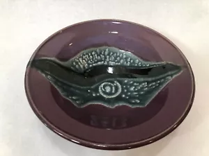 Vintage Hand Crafted Art Pottery Bowl, Signed by Artist, 10 1/2" D, 3 1/4" High - Picture 1 of 5