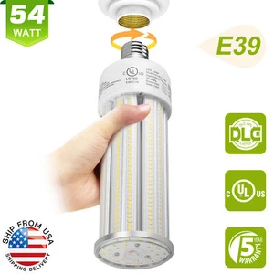 54W LED Corn Light Bulb 200W MH/HPS Equal for Basement Workshop 5000K Daylight - Picture 1 of 11