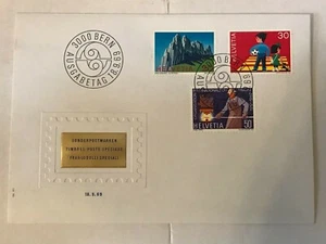 1969 SWITZERLAND SONDERPOSTMARKEN FIRST DAY COVER STAMPS HELVETIA BERN - Picture 1 of 6