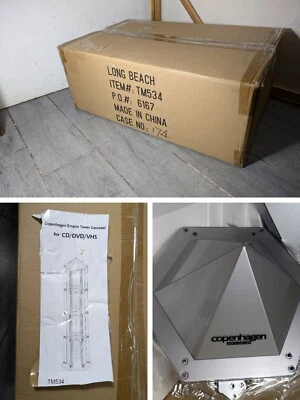 NEW OLD STOCK - Copenhagen Design CD DVD Spinning Empire Tower Carousel Rack - Image 1 of 4