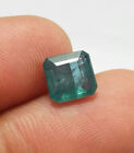 2.10 Ct Natural Bluish Green Zambia Emerald Top Quality Square Cut Loose Gems