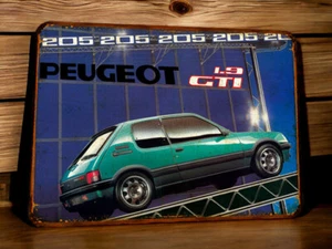 Plaque métal Peugeot 205 GTI - Imagen 1 de 1