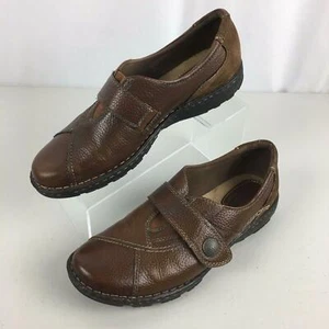 Earth Origins Evelyn Brown Pebbled Leather Monk Strap Loafer Womens 10 M Casual - Picture 1 of 8