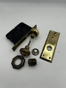 Juego de cerraduras de puerta de mortaja Russwin vintage con herrajes - Imagen 1 de 9