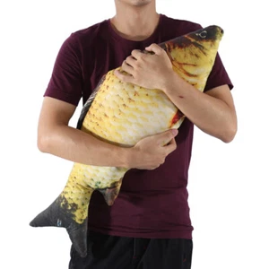 (80cm) 3D Carp Fish Shape Simulation Cushion Throw Pillow Children Gi BS US AC - Picture 1 of 2