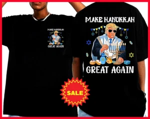 Make Chanukkah Great Again Trump Jewish Ugly Chanukka Shirt - Bild 1 von 4