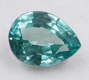 Piedra preciosa suelta EGL de turmalina Paraiba verdosa natural corte pera 12,90 quilates 5MRW - Imagen 1 de 8