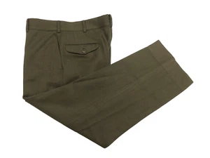 Vintage USMC Alpha Green Hose 35 Short US Marine Wool Dress Military Uniform - Bild 1 von 7