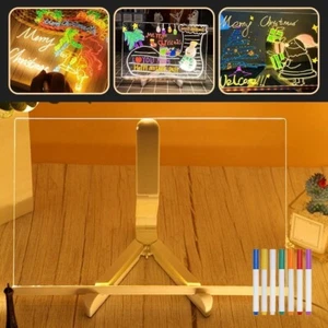 2025 New LED Note Board with Colors Light Up Acrylic Message Board Light Up D... - Picture 1 of 7