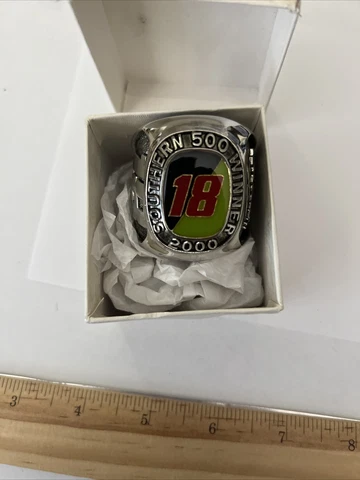 Bobby Labonte 2000 Oversized Jumbo Paperweight NASCAR Ring Southern 500 Winner Cover