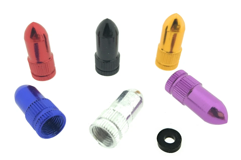 5x tapas de válvula de aluminio neumáticos válvula coche automóvil motocicleta camión bicicleta cartucho MG Foto 1 de 1