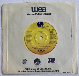 The Smiths -Stop Me If You Think You’ve Heard…- Rare Canada 7” Promo (Vinyl) - Picture 1 of 5
