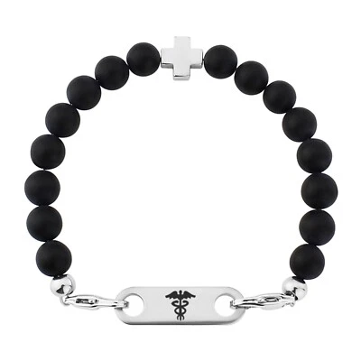 Medizinisches Armband Damen Personalisierter Diabetes Epilepsie Code - Bild 1 von 4