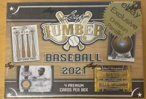 2021 Leaf Lumber Kings Baseball Hobby Box purpurrote Ausgabe - Bild 1 von 2