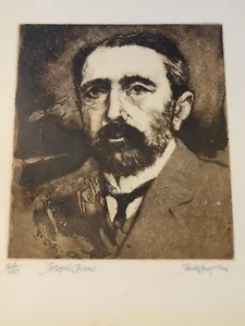 Incisione Jack Coughlin - Joseph Conrad - firmata e numerata 22/100 - Foto 1 di 11